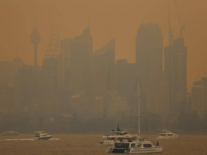 Sydney and other parts of NSW are expected to endure searing heat and heavy smoke on Tuesday.