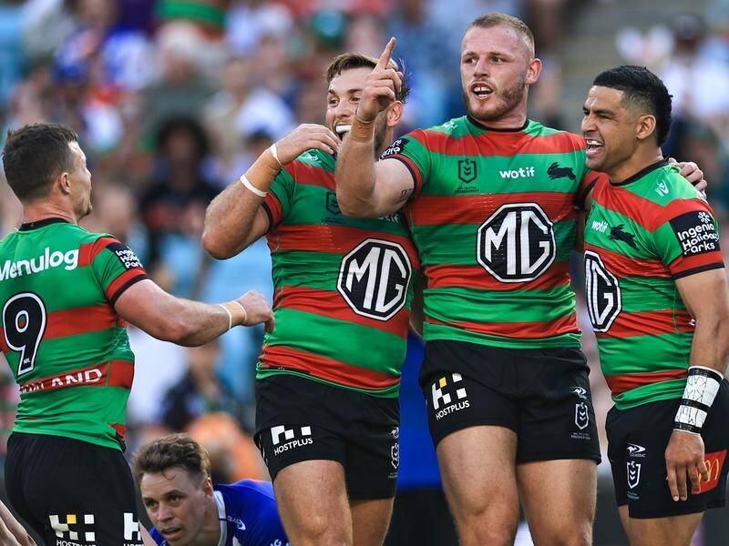 Souths have beaten fellow Accor Stadium tenants Canterbury for their first win of the NRL season. (Mark Evans/AAP PHOTOS)