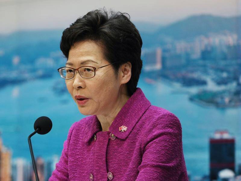 Hong Kong chief executive Carrie Lam says a new security law is not "doom and gloom" for the city.