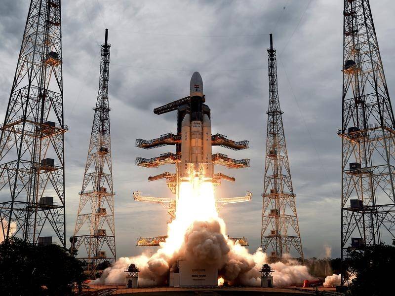 India's Geosynchronous Satellite launch Vehicle MkIII carrying Chandrayaan-2 is in lunar orbit.