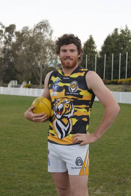 Tigers captain Andrew Swan will be keen to get the monkey off his back in the grand final this Saturday after missing out on the 2012 NEAFL premiership. Photo: Steph Konatar.