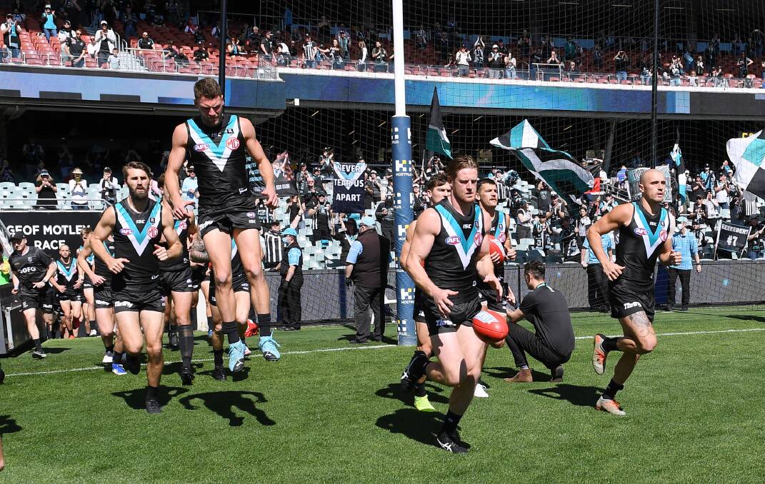 Port Adelaide has held the top spot on the AFL ladder every single week of season 2020. Photo: Mark Brake/Getty Images