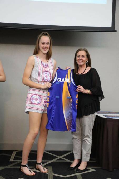 Olivia Clark (left) has achieved plenty in her netballing career already, including making the u17s ACT squad a few years ago. Photo: supplied. 