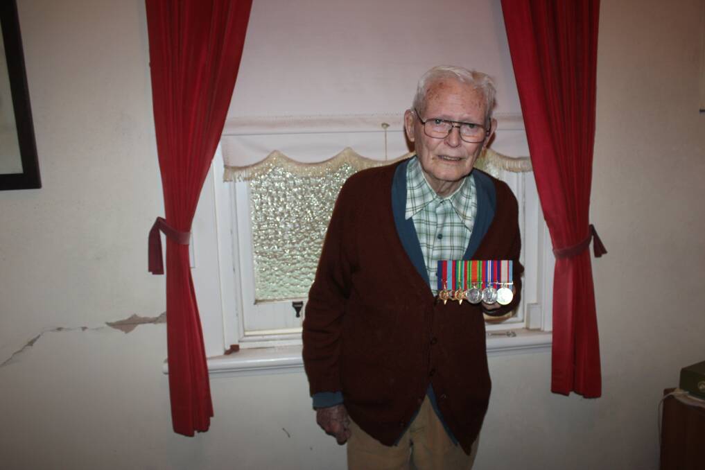 PROUD MOMENT: Roger Penman, 96, is about to add to his medal collection. Photo: Burney Wong. 
