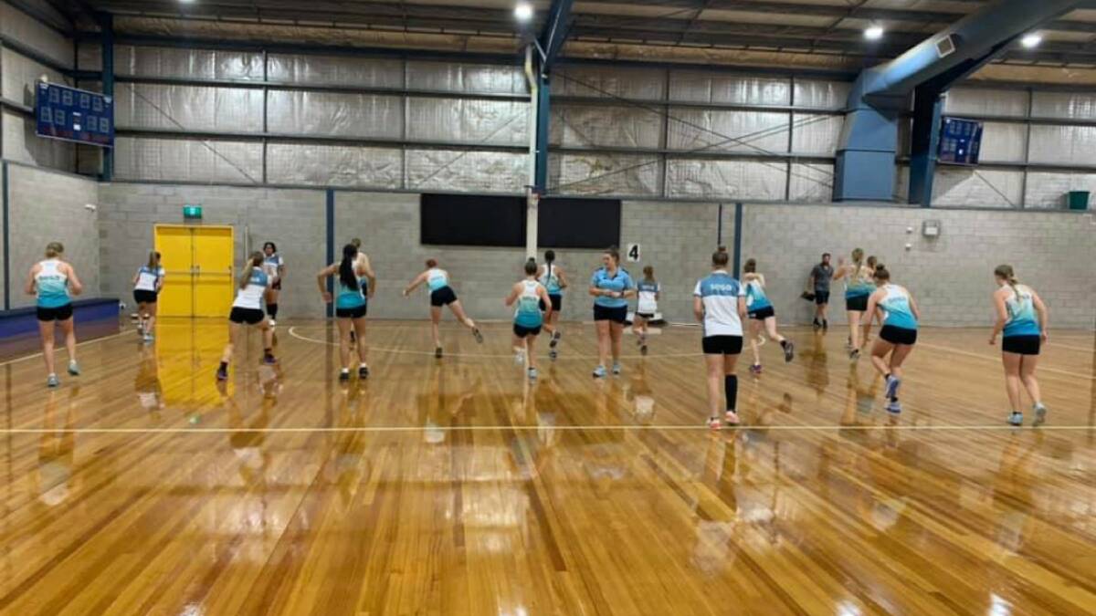 NSW South East Sports Academy members going through their paces at training. 