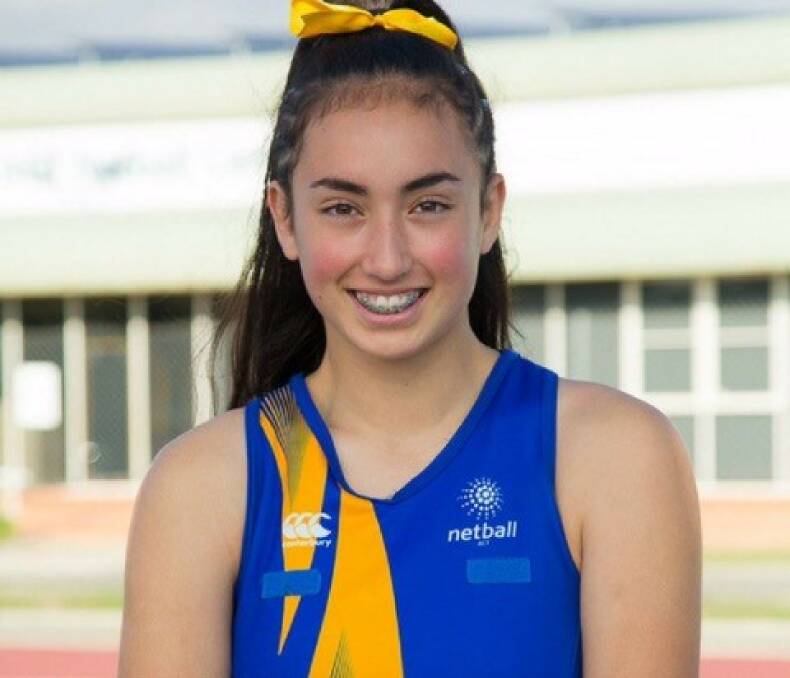 Unstoppable: Malia Harrison has been selected in the Netball Australia 2019 Netball Centre of Excellence U17s squad. Photo: supplied. 