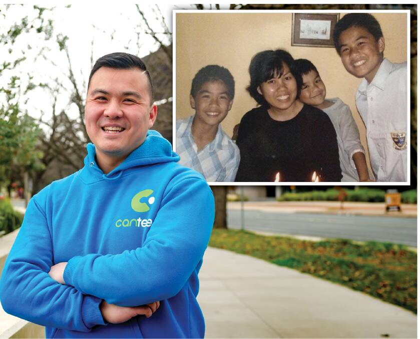 Sean Dondas and his brothers were left in foster care when his mum Saluna died of cervical cancer. The tragedy led him to youth charity Canteen, where he became a board member.