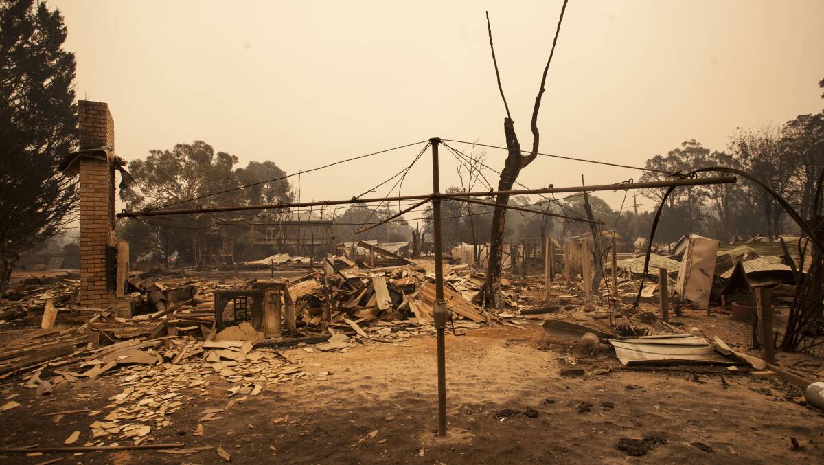 The devastating aftermath of the Mallacoota firestorm. Photo: Rachel Mounsey