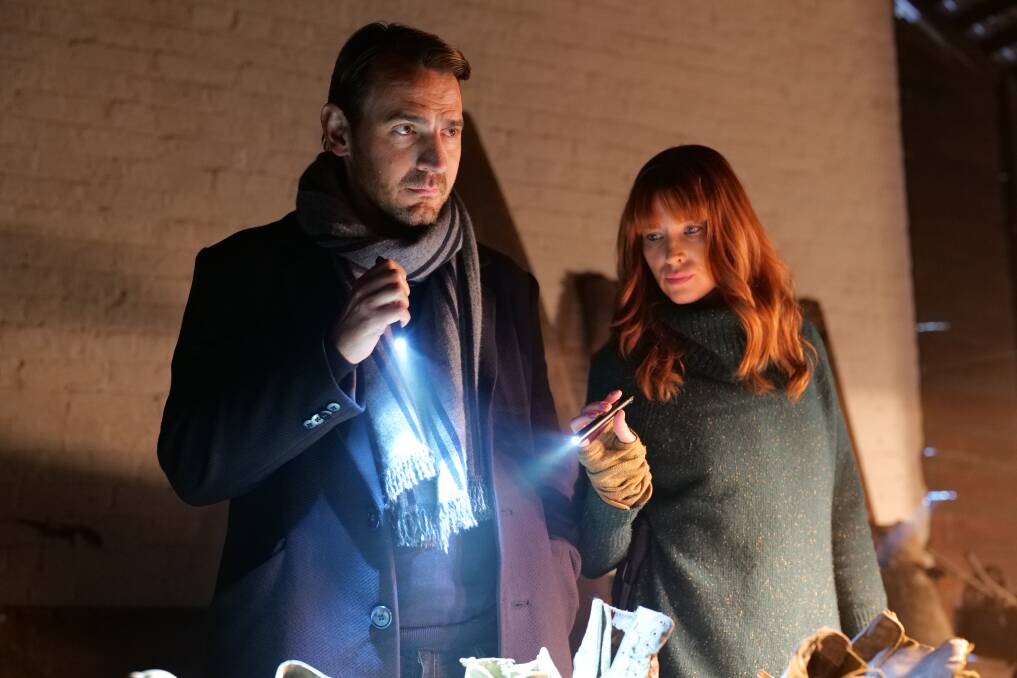 LEFT: Ewen Leslie and Emma Booth play two detectives haunted by their past in The Gloaming.
