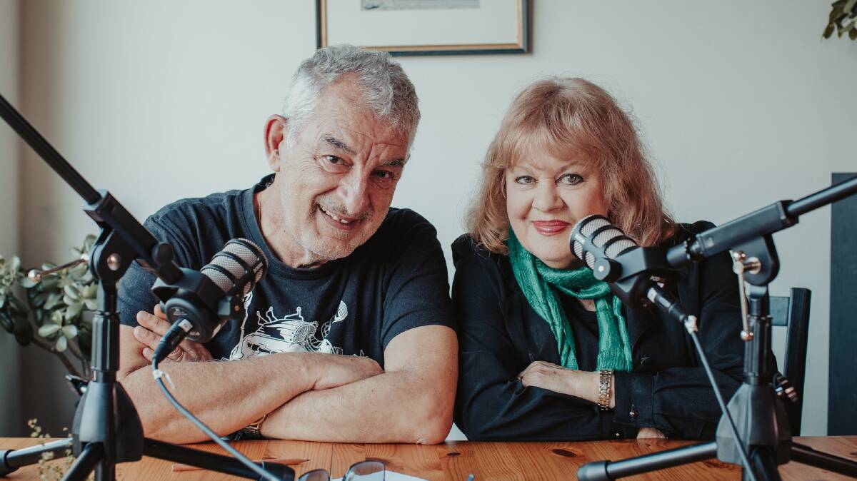STAYING CONNECTED: Lex Marinos and Patricia Amphlett take radio and podcast listeners on a romp through the perils, pitfalls and precious moments of ageing.